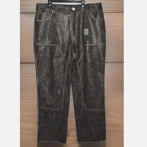 Nova Men Marley Wash Carpenter straight pants size 32 x 32 (faux leather)